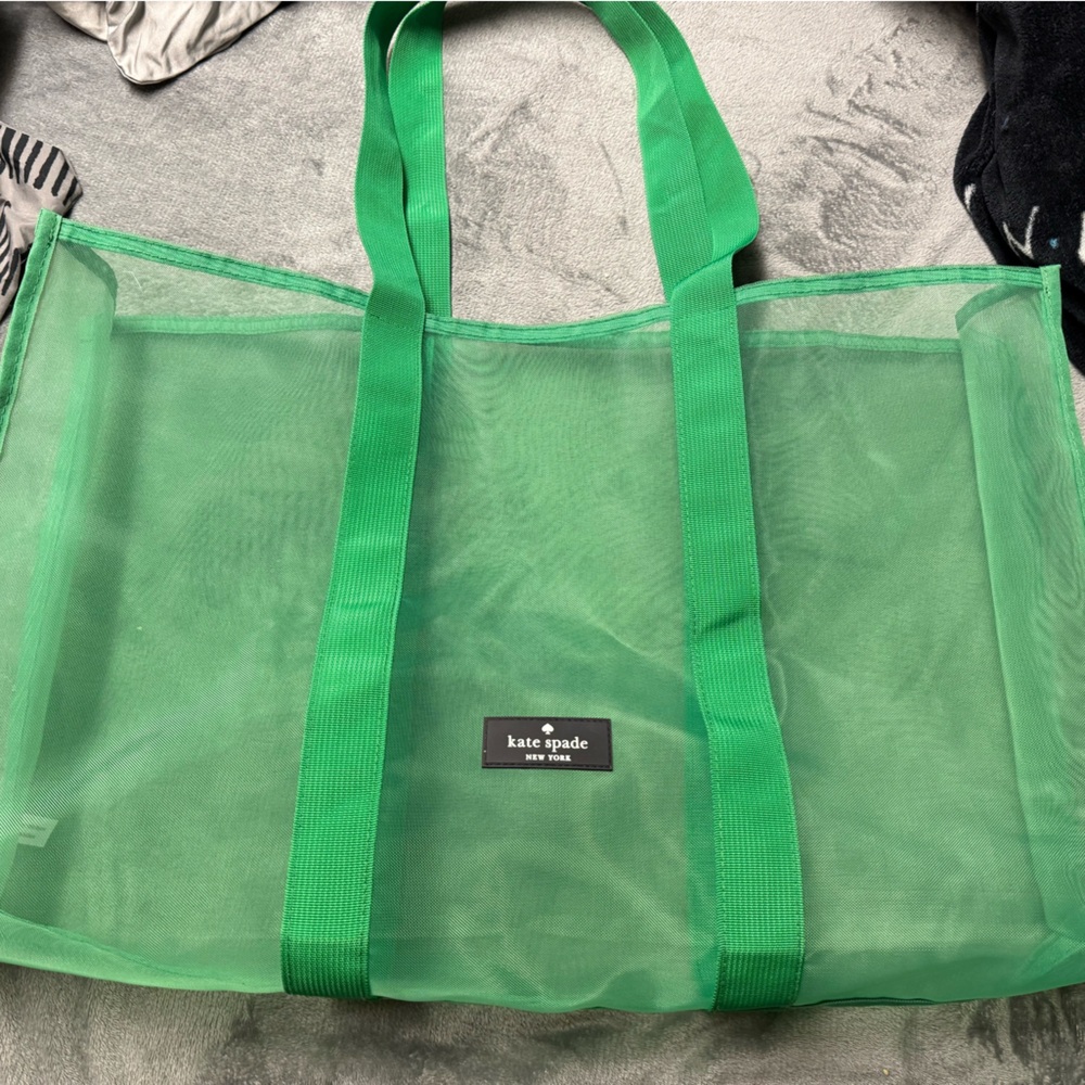 Kate Spade Vibrant Green Mesh Tote
